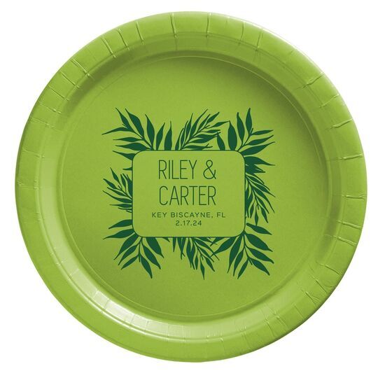 Palm Leaves Paper Plates